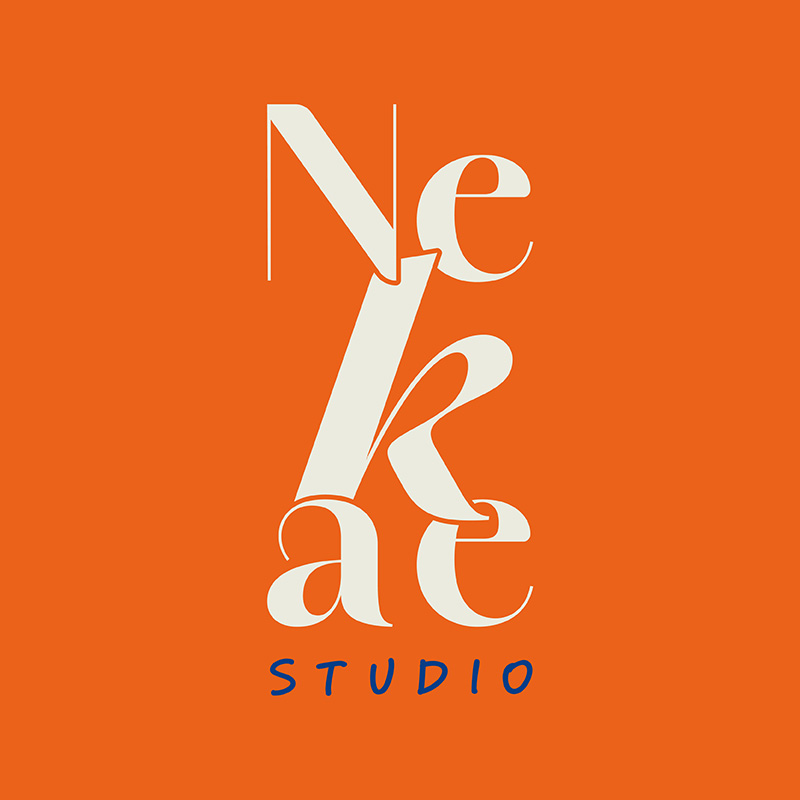 Logo secondaire de l'identité visuelle de Nekae Studio, graphiste freelance.