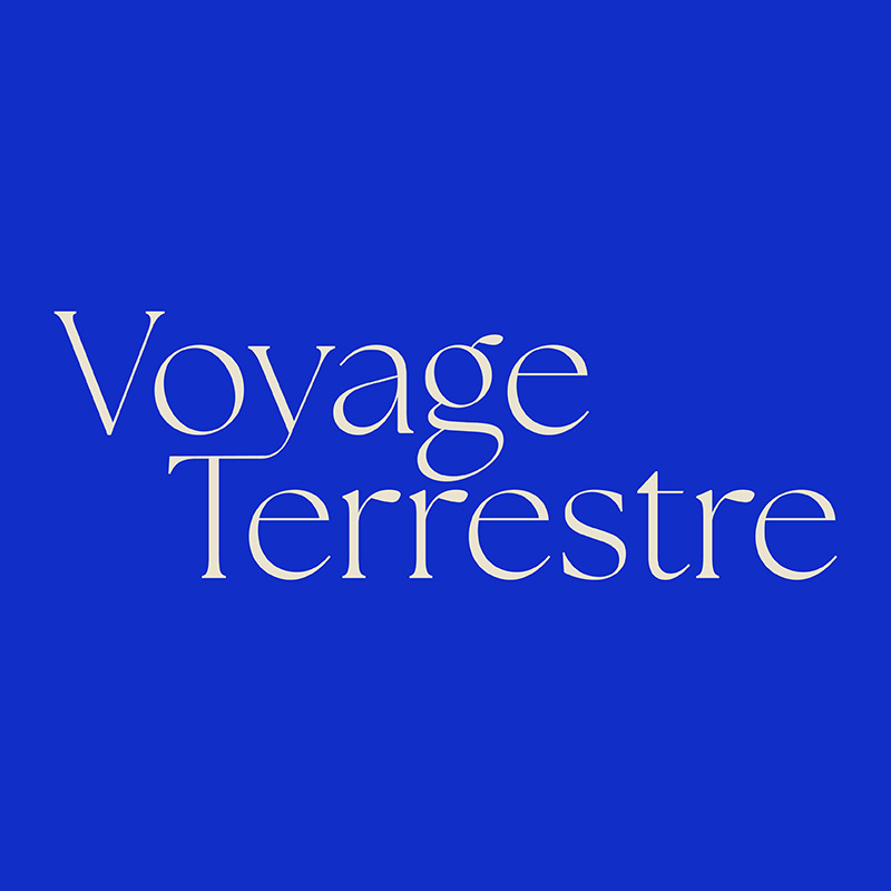 Logo typographique issu du logo céramique artisanale de l'entreprise Voyage terrestre, créé par Nekae Studio.