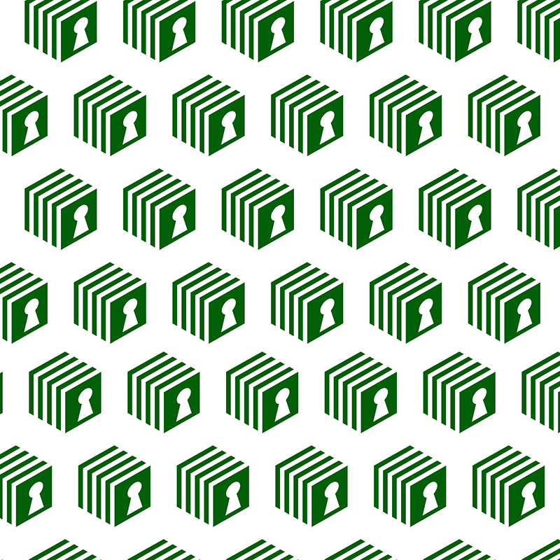 Motif faisant partie de l'identité visuelle self-stockage de LOCMYBOX, créé par Nekae Studio.