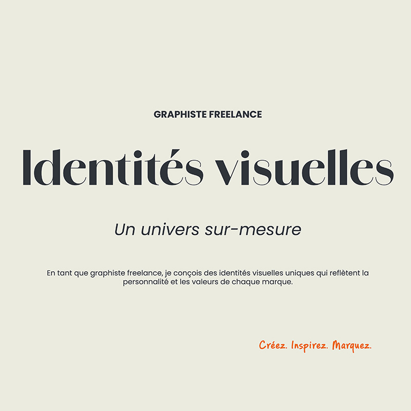 Typographies issues de l'identité visuelle graphiste freelance de Nekae Studio.