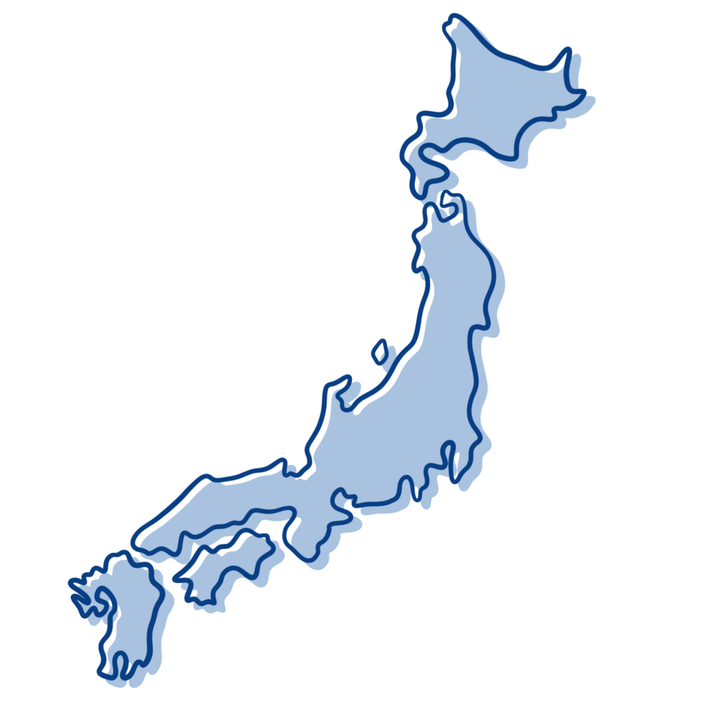 Carte du pays du Japon réalisé par Nekae Studio
